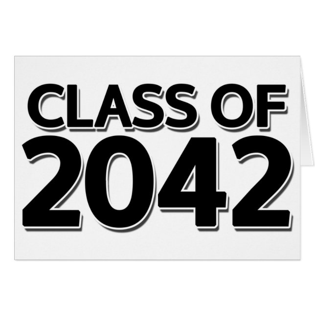 Klass 2042 hälsningskort (Framsidan Horizontal)