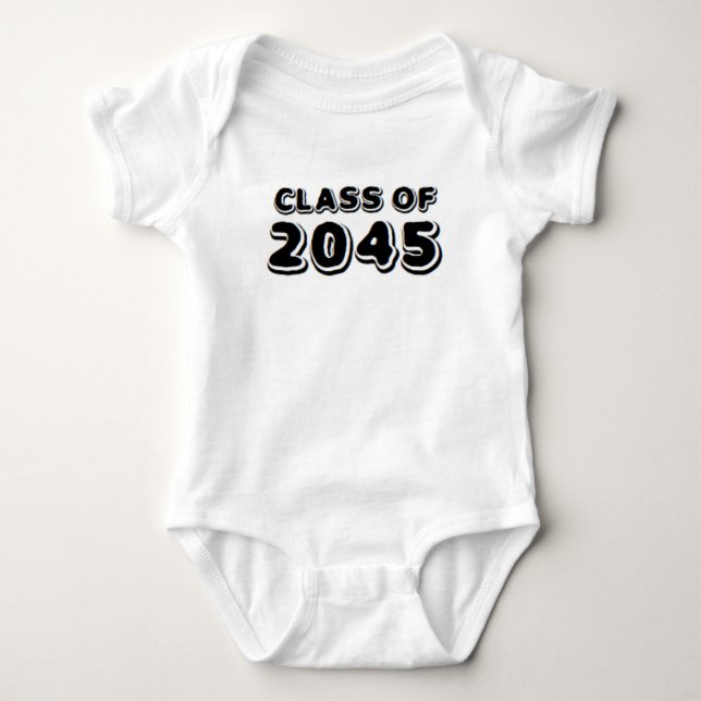 klass 2045 baby-kroppsdräkt t shirt (Framsida)