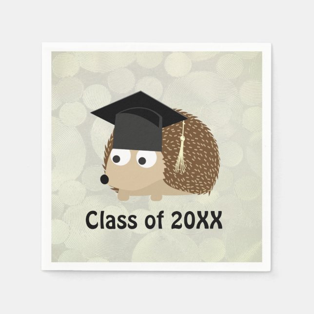 Klass 20XX Hedgehog Student Pappersservett (Framsidan)