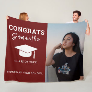 Klass 20XX Studenten Blanket - Fotogåva Fleecefilt