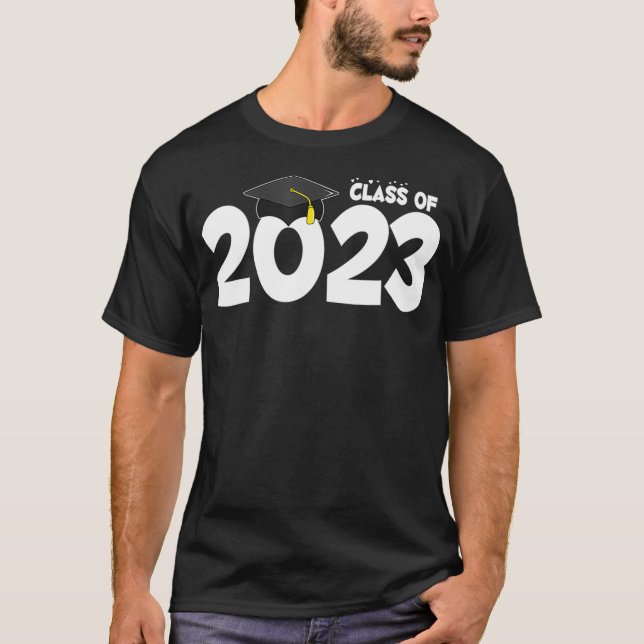 Klass 23 Studenten-högre 2023 Grad För Tonåring b T Shirt (Framsida)