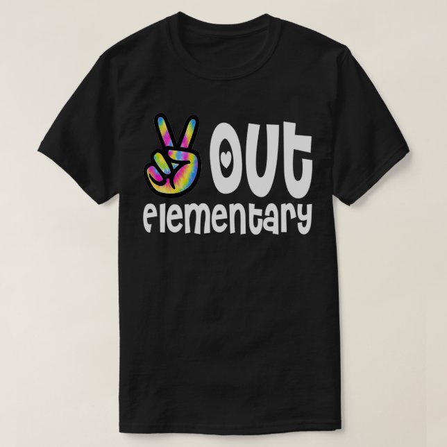 Klass 2 för fredsuppehåll för Tie Dye Studenten T Shirt (Design framsida)