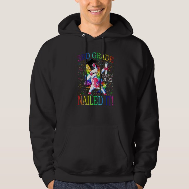 klass 3:e firade det enmajsdabbing i Studenten Hoodie (Framsida)