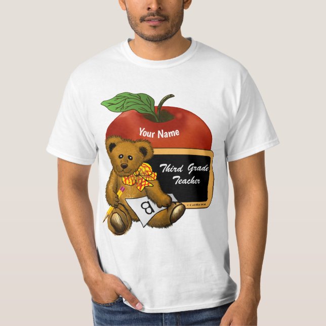 Klass 3 Lärare T-Shirt (Framsida)