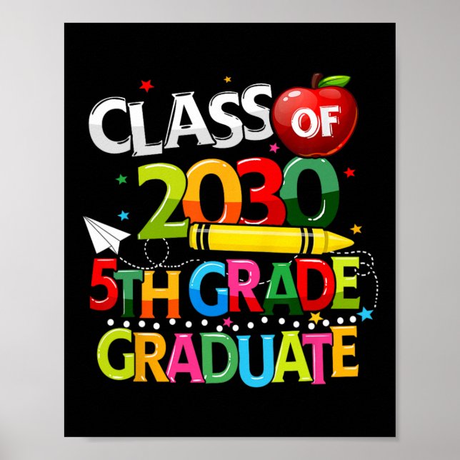 Klass 5 Klass Student 2030 skoldag i går Poster (Framsidan)