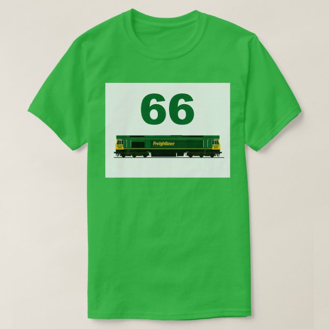KLASS 66 FREIGHTLINER LOCOMOTIVE T SHIRT (Design framsida)