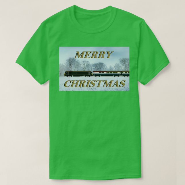 KLASS 67 LOCOMOTIVE CHRISTMAS CARD T SHIRT (Design framsida)