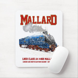 Klass A4 Mallard - Världens snabbaste ånglok Musmatta