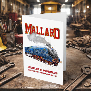 Klass A4 Mallard - Världens snabbaste ånglok Tack Kort