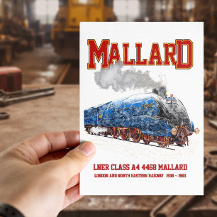Klass A4 Mallard - Världens snabbaste ånglok Vykort