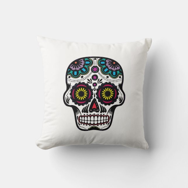 Klass A Bomull Dekorativ kudde 20 x 20 / Skull (Framsida)
