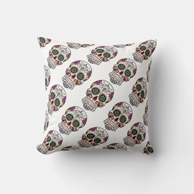 Klass A Bomull Dekorativ kudde 20 x 20 / Skull (Framsida)