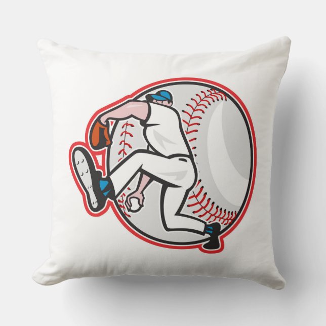 Klass A Cotton Dekorativ kudde/Baseball Kudde (Framsida)