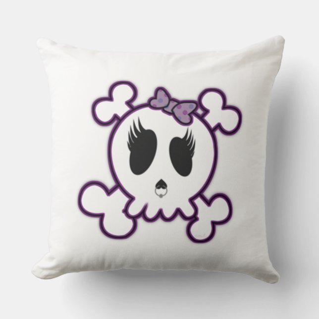 Klass A Cotton Dekorativ kudde/Skull Kudde (Framsida)