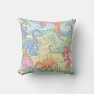 Klass A Cotton Dekorativ kudde/Tecknad Dinosaurs Kudde