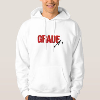 Klass A+ Hoodie (vit/röd)