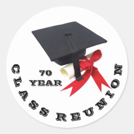 Klass återförening efter Janz 70 år Runt Klistermärke