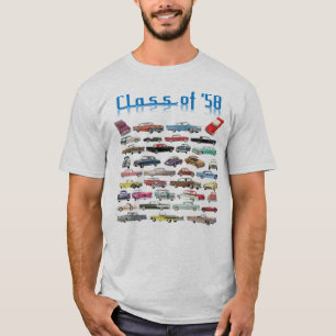 Klass av 1958 års klassiska bilar t shirt