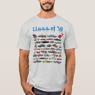 Klass av 1958 års klassiska bilar t shirt