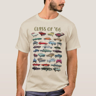 Klass av 1966 års klassiska bilar t shirt