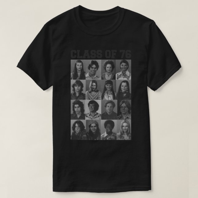 Klass av 1976: bländad och förvirrad t shirt (Design framsida)
