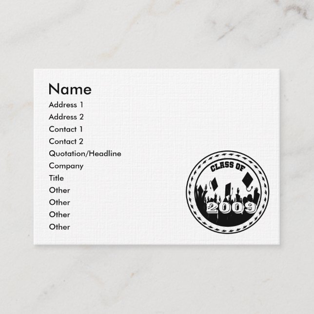 Klass av 2009 2010 års seniorkort (Framsida)