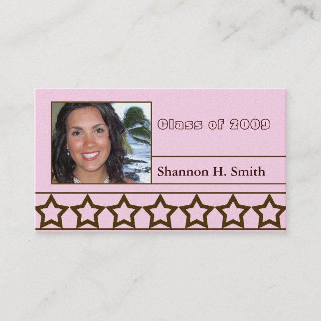 Klass av 2009 års seniorkort (Framsida)