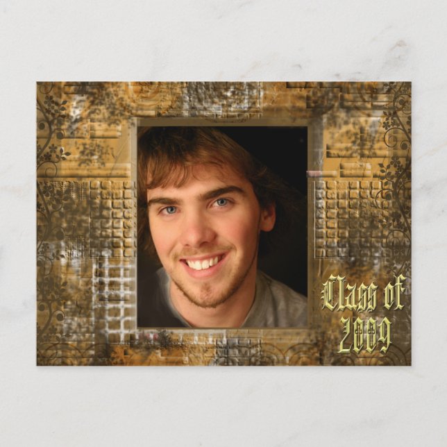 Klass av 2009 Studentkort Inbjudan Vykort (Framsida)