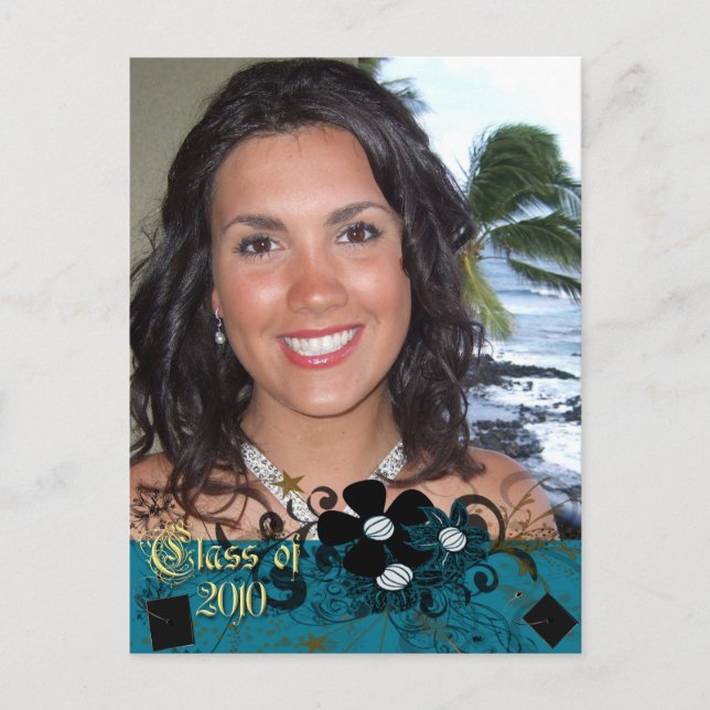 Klass av 2010 Studentkort Inbjudan Vykort (Framsida)