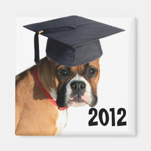 Klass av 2012 Boxer student magnet (Framsidan)