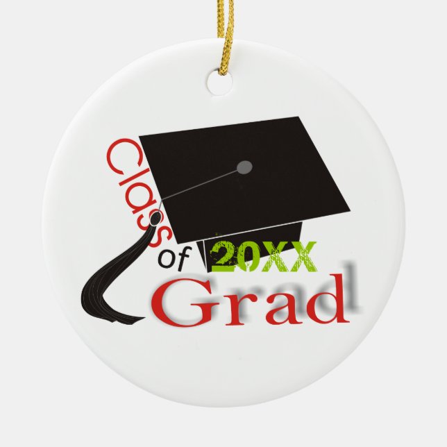 Klass av 2012 Grad-anpassningsbar Julgransprydnad Keramik (Framsidan)