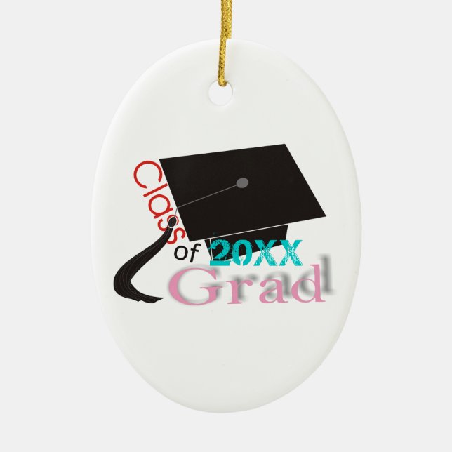 Klass av 2012 Grad-anpassningsbar Julgransprydnad Keramik (Framsidan)
