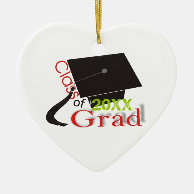 Klass av 2012 Grad-anpassningsbar Julgransprydnad Keramik (Framsidan)