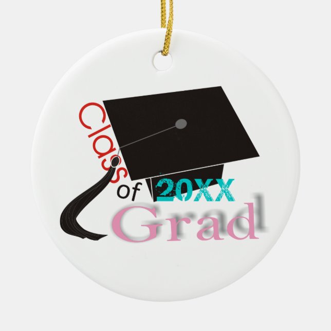 Klass av 2012 Grad-anpassningsbar Julgransprydnad Keramik (Framsidan)
