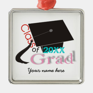 Klass av 2012 Grad-anpassningsbar Julgransprydnad Metall