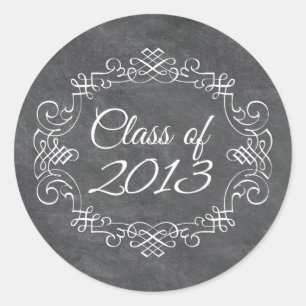 Klass av 2013 vintage: studenten runt klistermärke