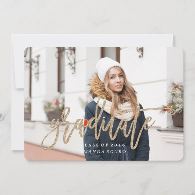 KLASS AV 2016 års inbjudan till Glitter STUDENTEN (Framsida)