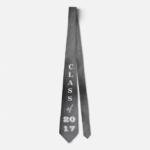 Klass av 2017 Black White Chalkboard Typography Slips