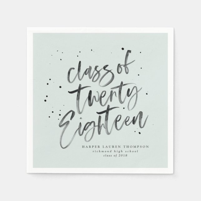 Klass av 2018 student party blöjor pappersservett (Framsidan)