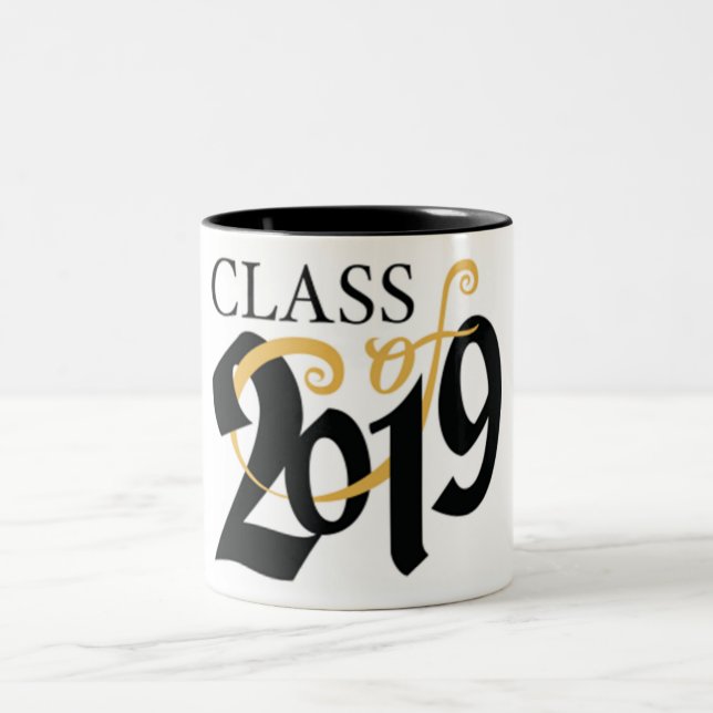 KLASS AV **2019** STUDENTEN Två-Tonad MUGG (Center)