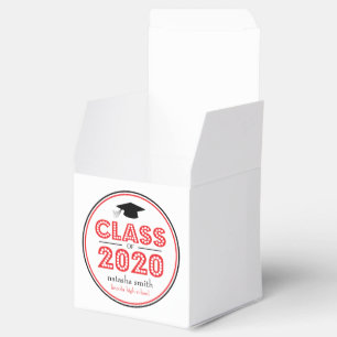 Klass av 2020 Studenten-favoritboxar (röd) Presentaskar