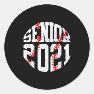 Klass av 2021 års Student-ledare 2021 Baseball Pl Runt Klistermärke