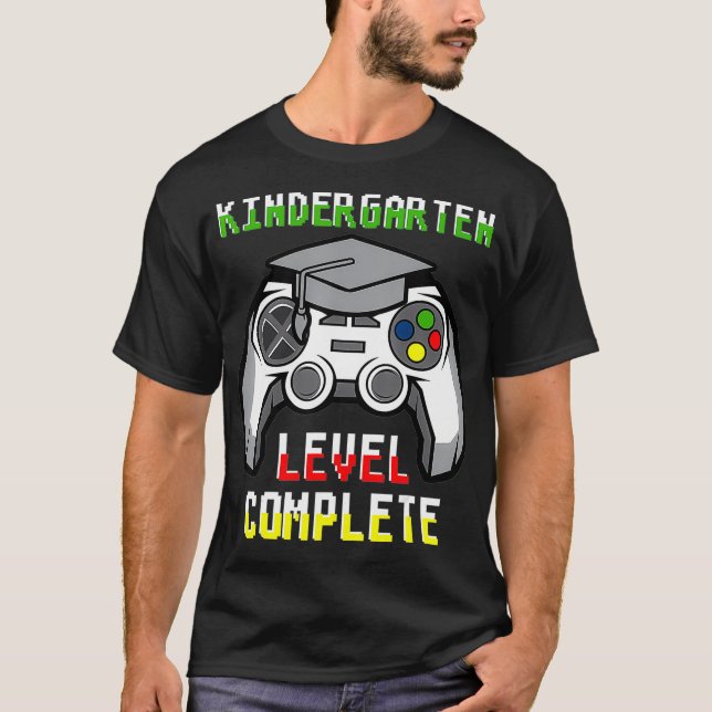 Klass av 2021 Kindergarten Level Kids Video Game G T Shirt (Framsida)