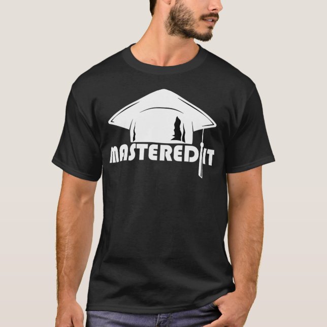 Klass av 2021 Mastered it College Masters Degree G T Shirt (Framsida)