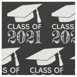 Klass av 2021 Studentmössa svart Tyg