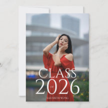 Klass av 2022 Anpassningsbar Text Foto Modern Stud