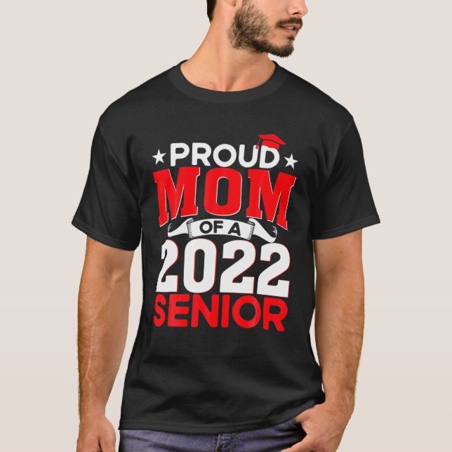 Klass av 2022 års Mamma med gymnasieexamen 2022 T Shirt (Framsida)