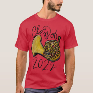 Klass av 2022 fransk horn t shirt