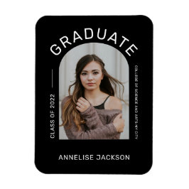 Klass av 2022-minimalistiskt enkelt student-foto magnet