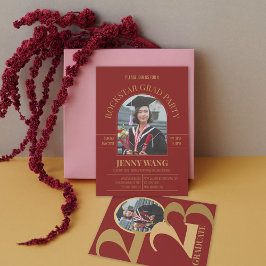 Klass av 2023 Arch Photo Grad Party-inbjudan Meddelande